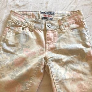 Patterned hot kiss skinny jeans